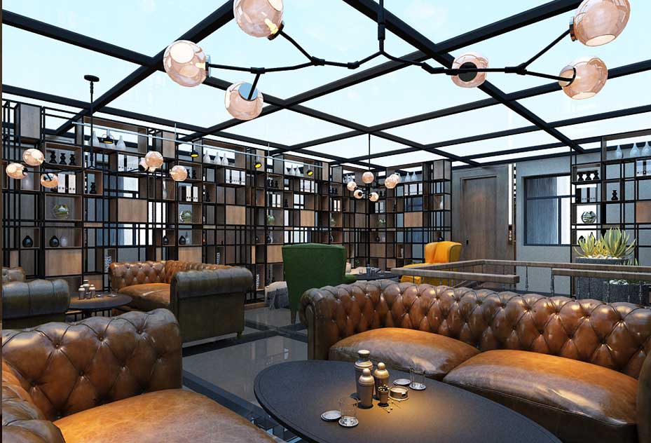 喆啡酒店餐厅设计效果图