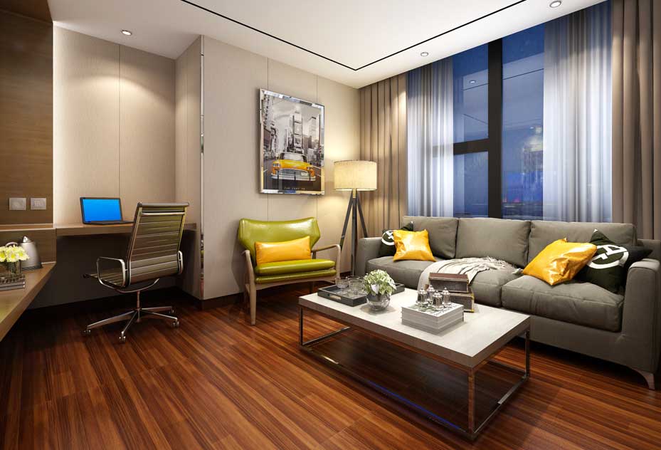 飘home连锁酒店单间休闲办公区（效果图）